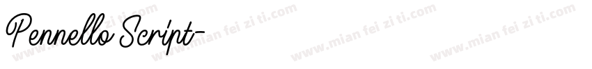 Pennello Script字体转换